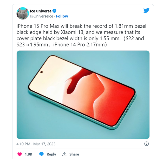 娛樂城:iPhone 15 Pro Max CAD外觀渲染圖曝光:最窄1.5mm將打破紀錄